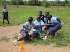 Tug of war: the definition of determination!