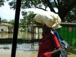 Floods at Ahero. Many people have had to leave their homes.